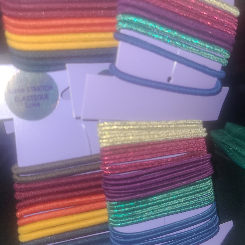Vibrant Elastic Hair Ties Sets